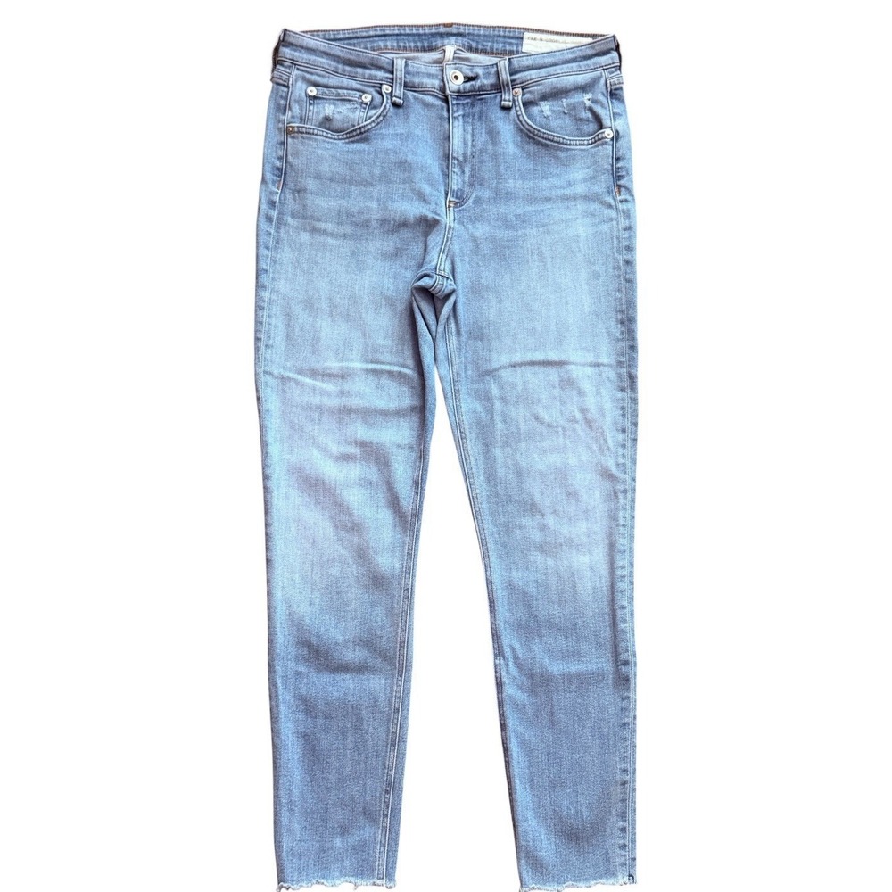 Rag & Bone Cate Mid Rise Ankle Skinny Jeans Womens 31 Blue Stretch